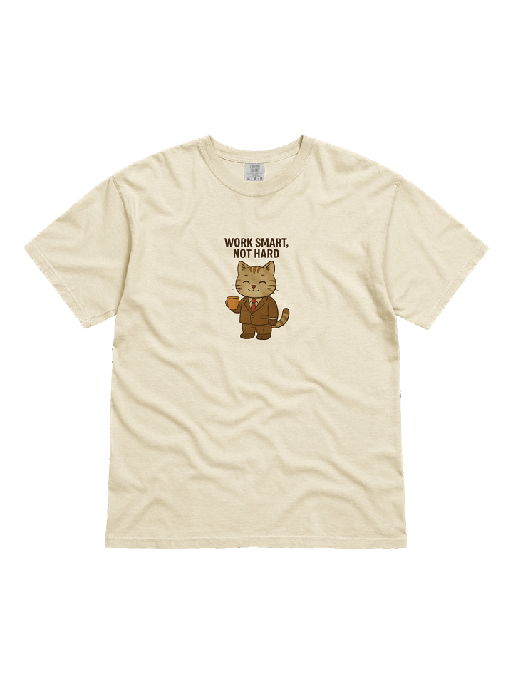 Work Smart Cat Graphic T-Shirt product image (2)