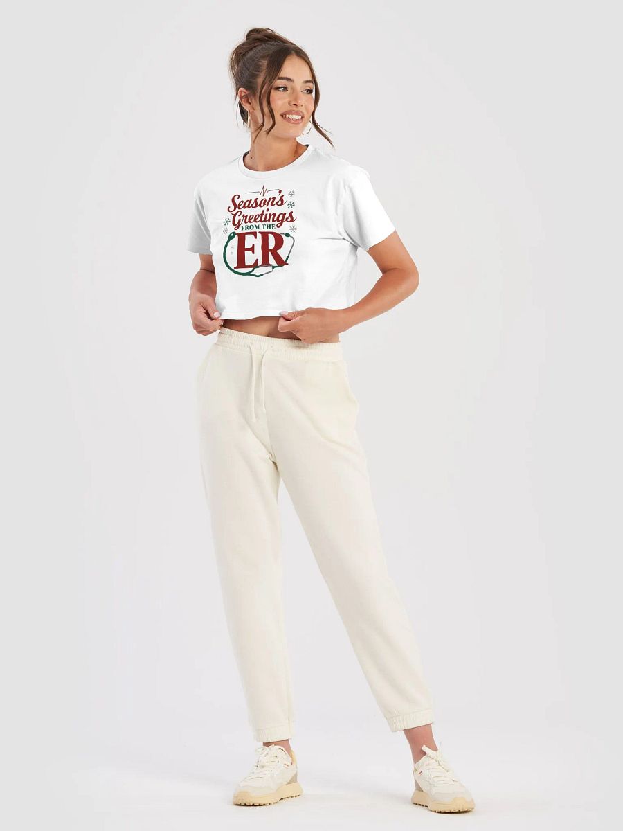 Season's Greetings from the ER Women's Crop Top product image (25)