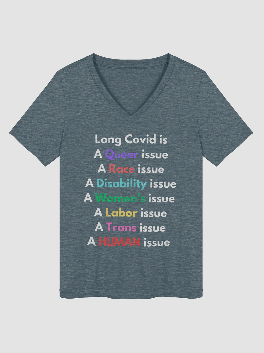 Long Covid Is Relaxed V-Neck Tee product image (5)