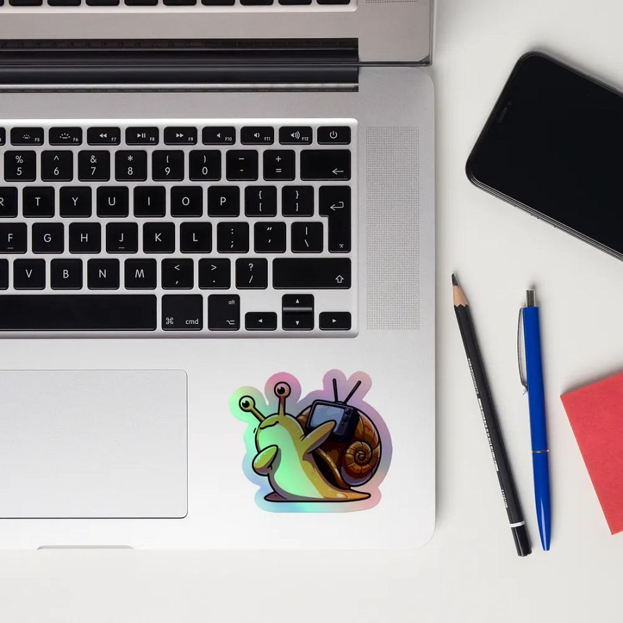 Snail TV Holographic Sticker Sheet product image (12)