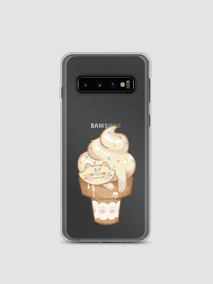 Ice Cream Cat Clear Case for Samsung® product image (1)