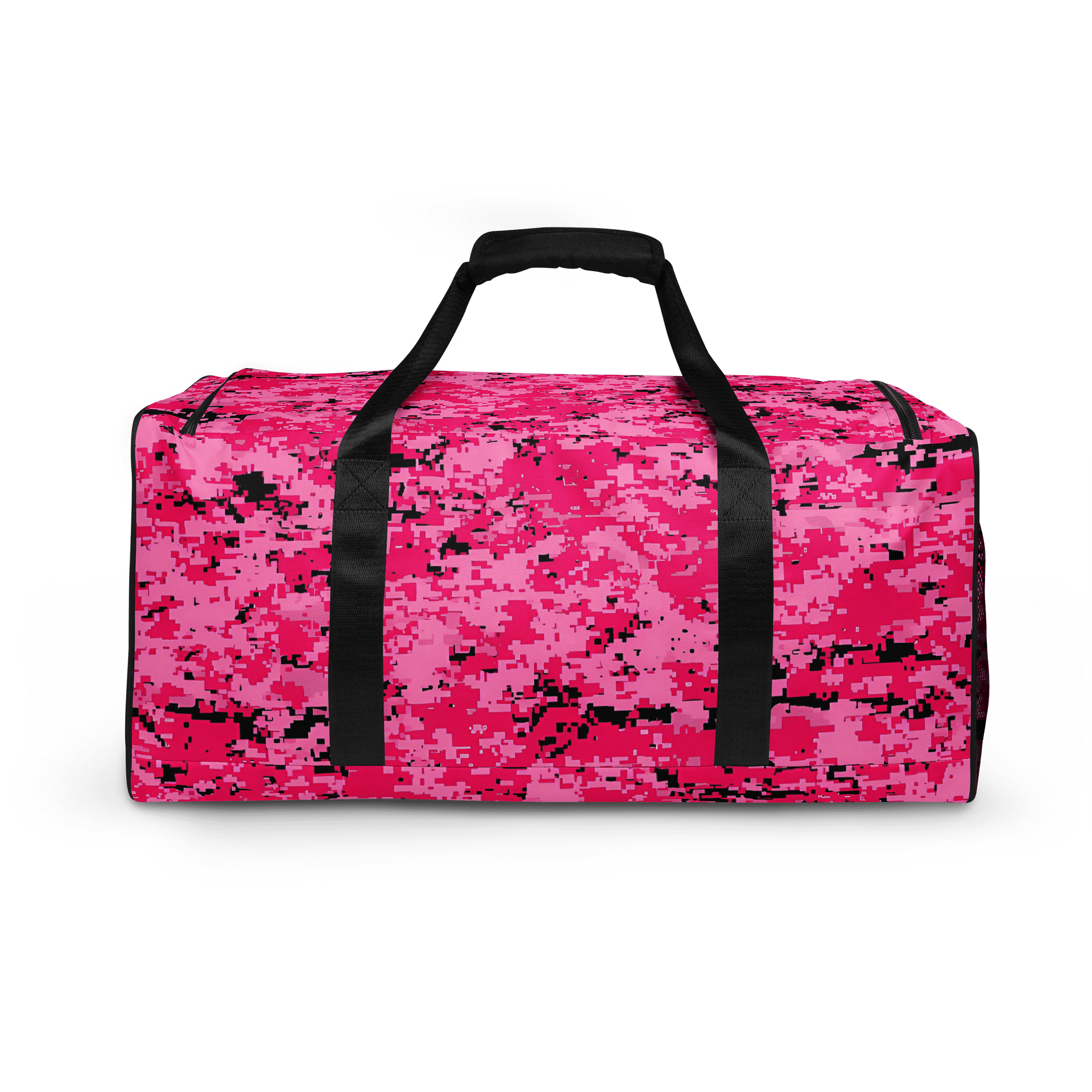 Pixelated Pink Camo All-Over Duffle Bag product image (4)