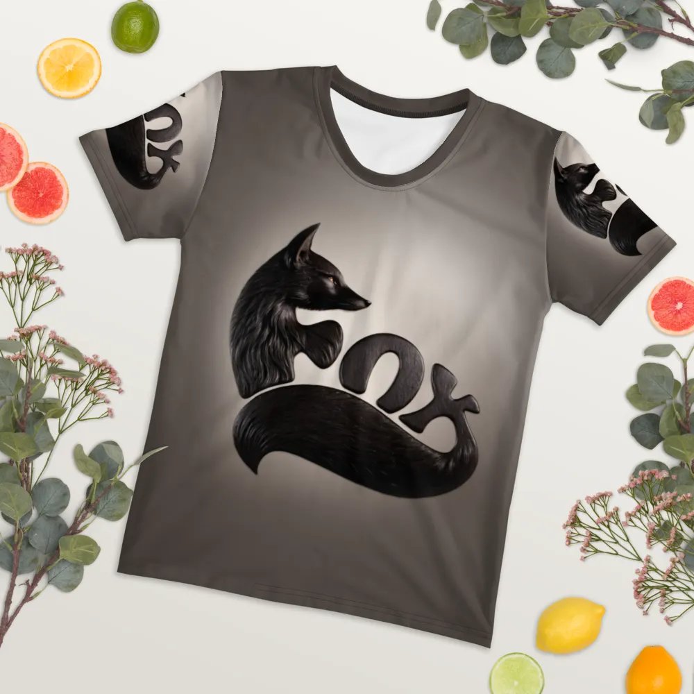 Black Fox Typography T shirt product image (4)
