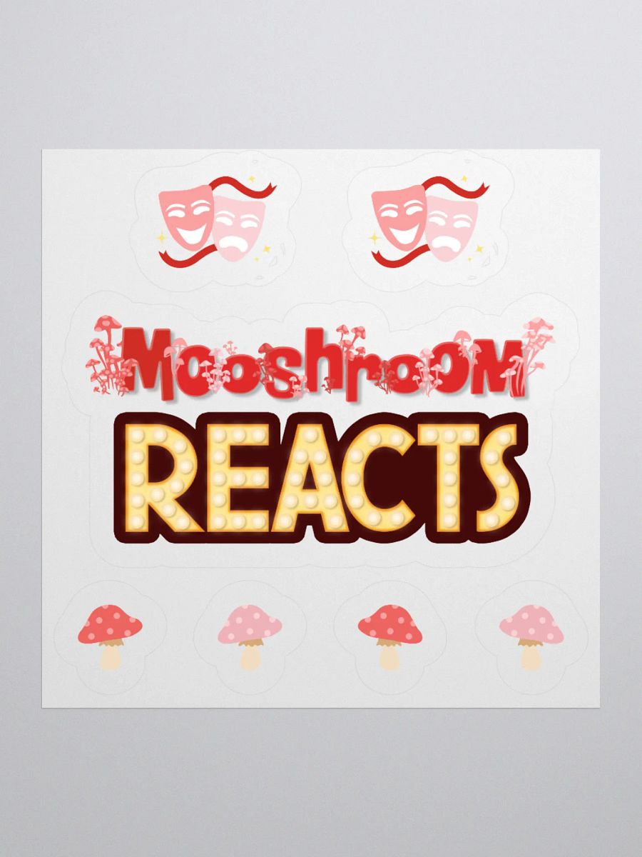 Mooshroom Reacts Sticker Sheet product image (1)