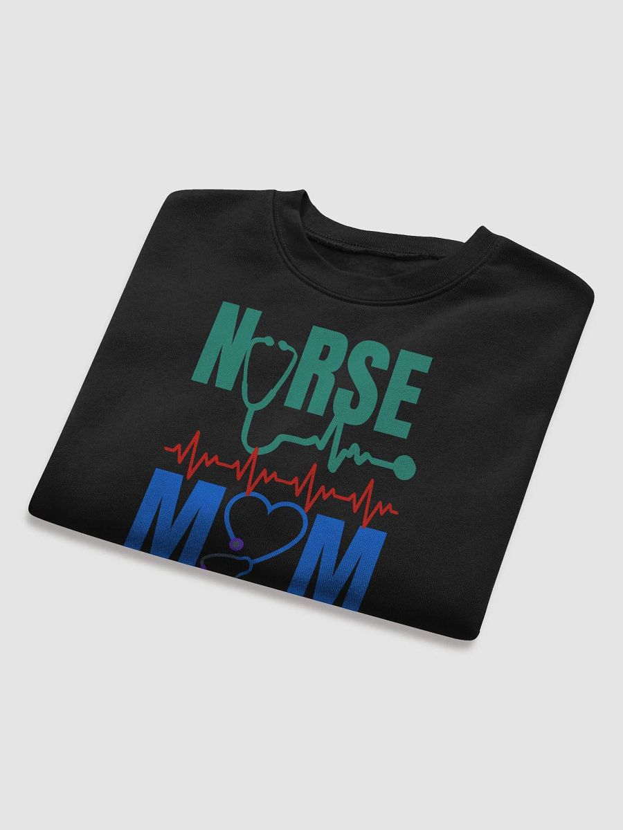 Nurse Mom Heartbeat Crop Sweatshirt product image (22)