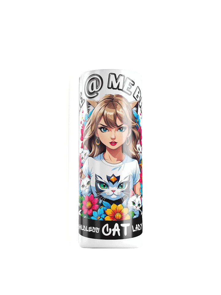 Childless Cat Lady 20 oz Skinny Stainless Steel Tumbler - White product image (1)