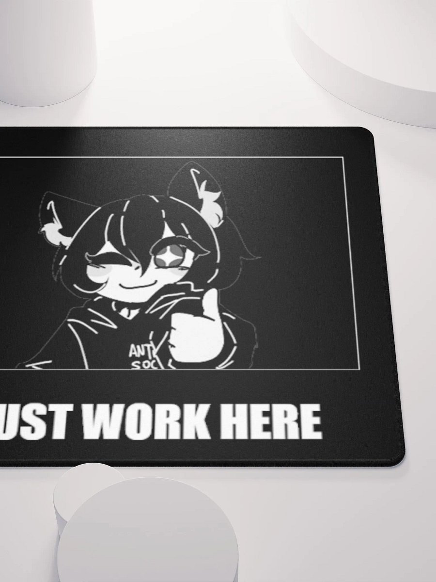 MØRI I JUST WORK HERE GAMING MOUSE PAD product image (5)
