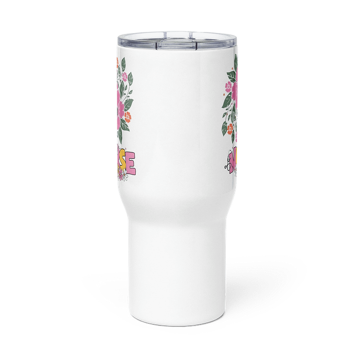 Travel Mug with a Handle (Nurse Lettering) product image (3)