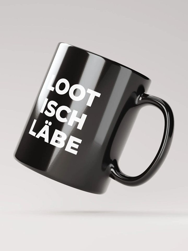 Black Mug: Loot isch Läbe product image (4)