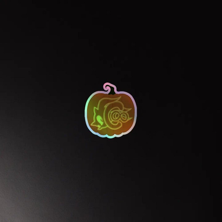 Pumpkin Logo Holographic Sticker product image (2)
