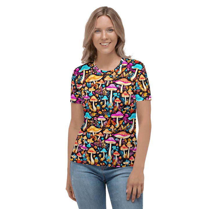 Mushroom Pattern All Over Print T-shirt product image (2)