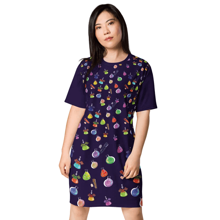 Potions Print T-Shirt Dress product image (1)