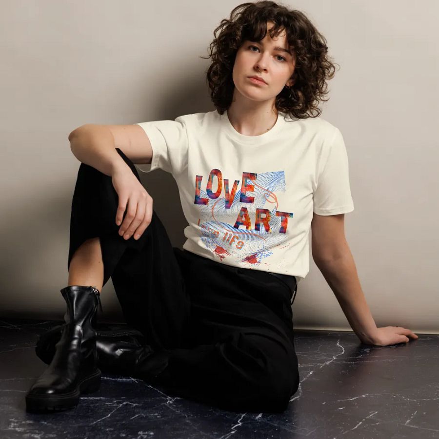 T Shirt for the artist mom “ Love Making Art’  Perfect gift product image (10)