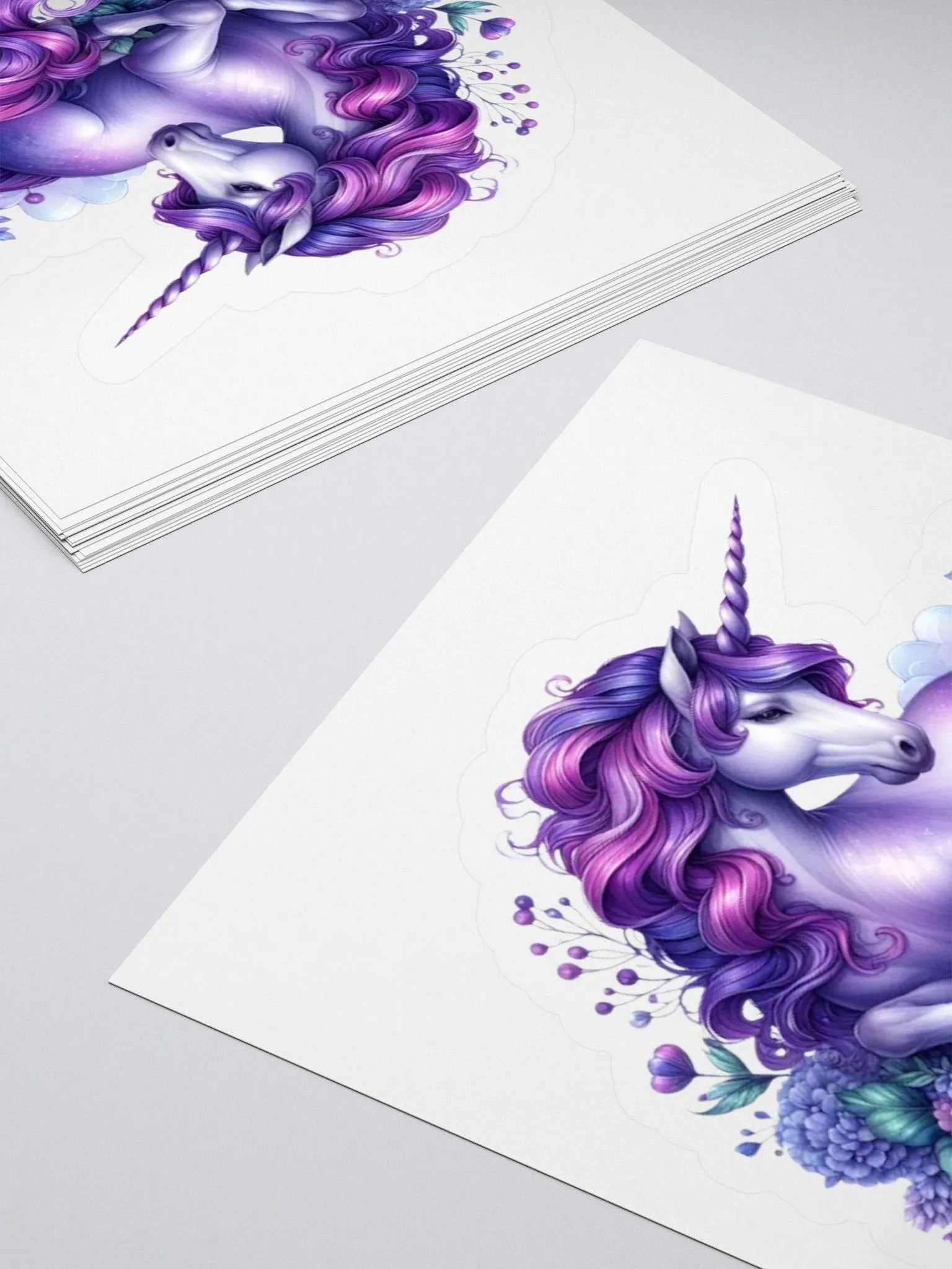 Enchanted Unicorn Kiss Cut Stickers product image (4)