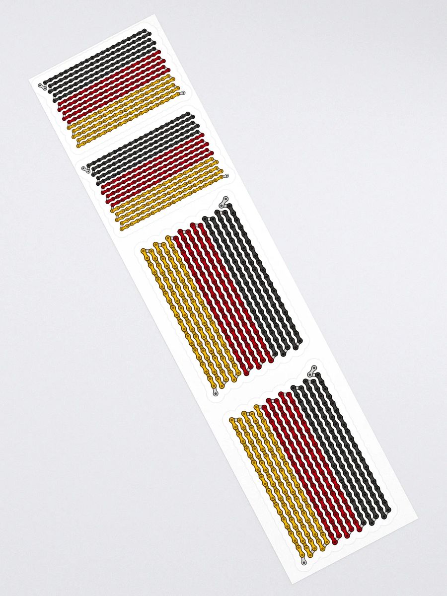 Germany Bike Chain Flag Stickers, Mixed Size 4 Pack product image (2)