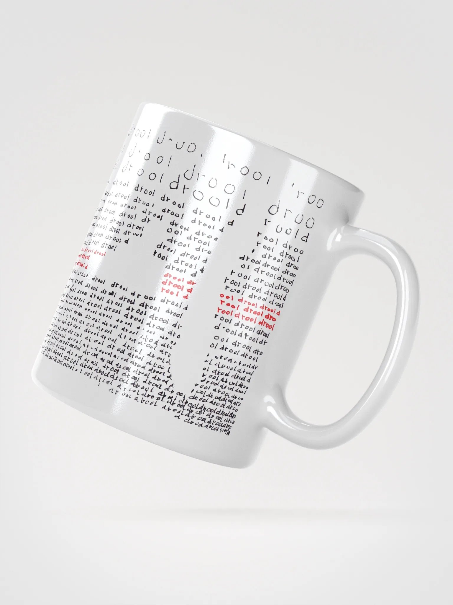Drool White Glossy Mug product image (3)