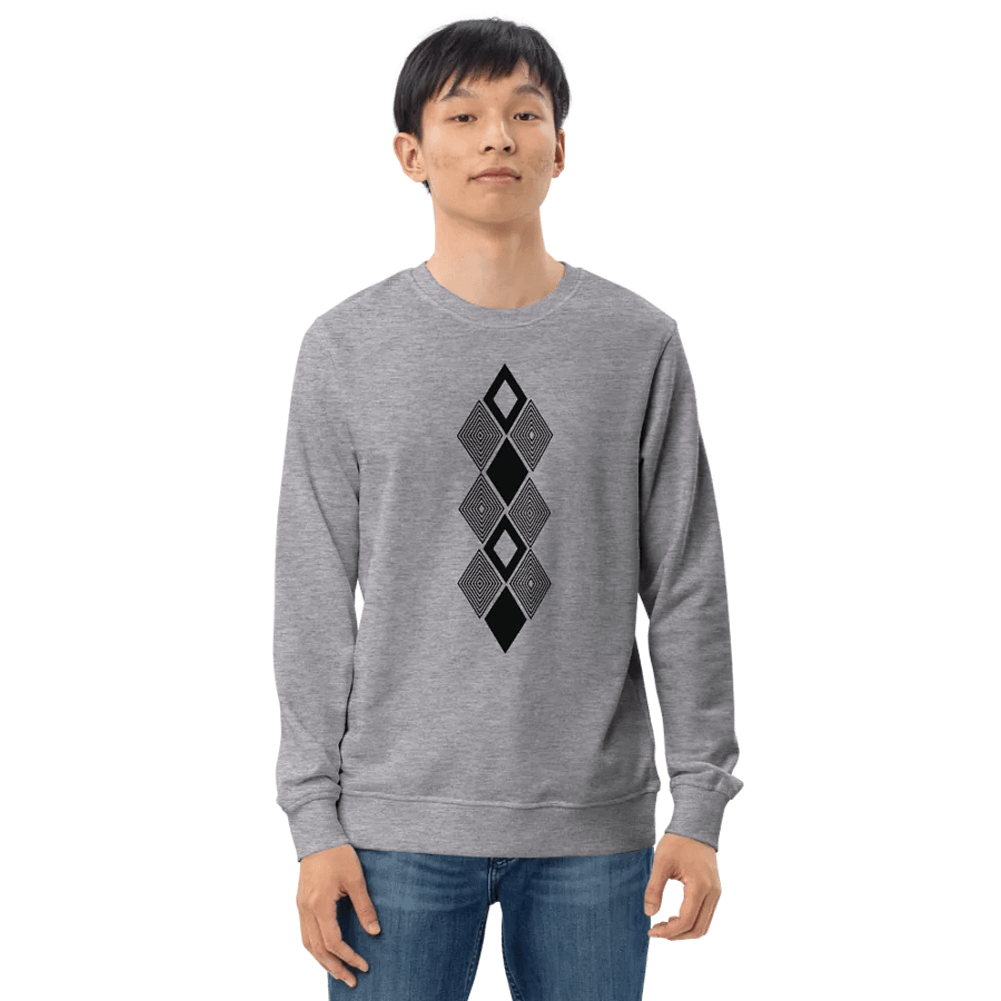 Black and white triangle design Unisex Sweatshirt product image (4)