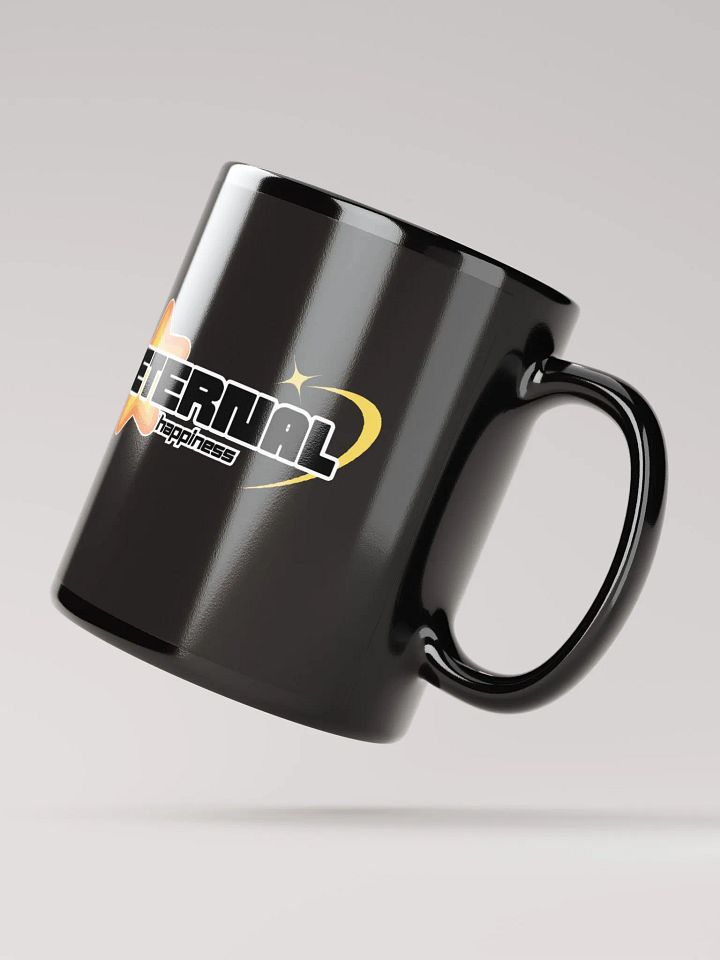 EternalHappiness Logo Black Glossy Mug product image (2)