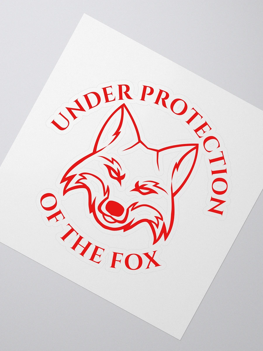 Under Protection of the Fox Sticker product image (2)