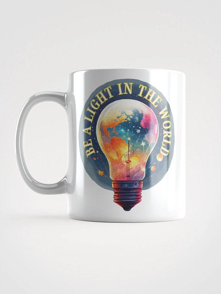 Reflective Bulbs Graphic | White Coffee Mug | Be A Light In The World product image (1)