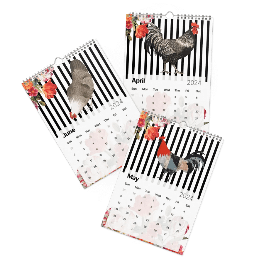 Rooster Collection 2024 Wall Calendar product image (3)