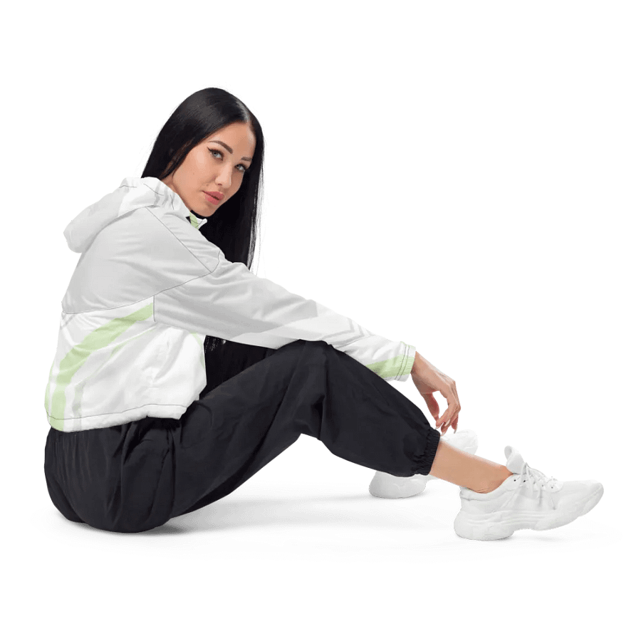 Symmetry Chic: Women's Cropped Windbreaker product image (6)