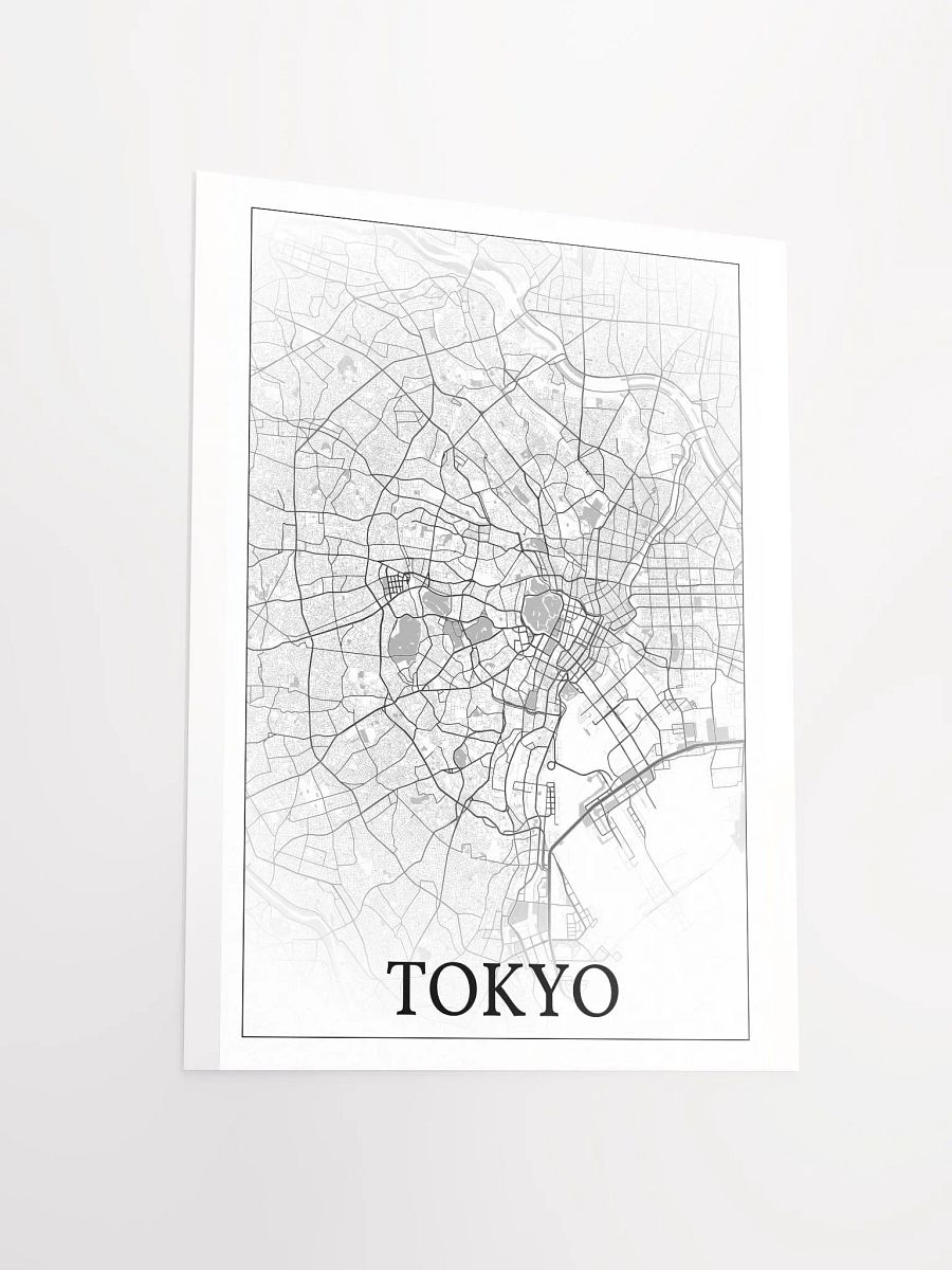 Tokyo, Japan, city map print product image (3)