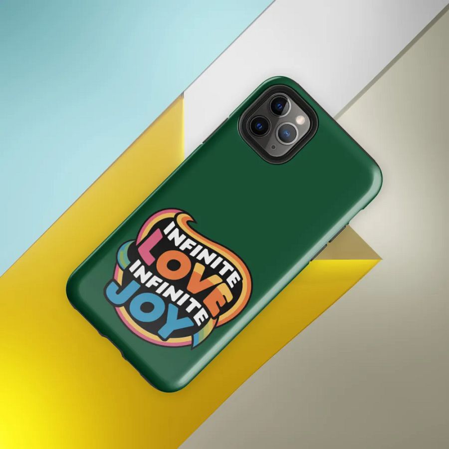 Infinite Love Infinite Joy Tough Case for Iphone (Green) product image (8)