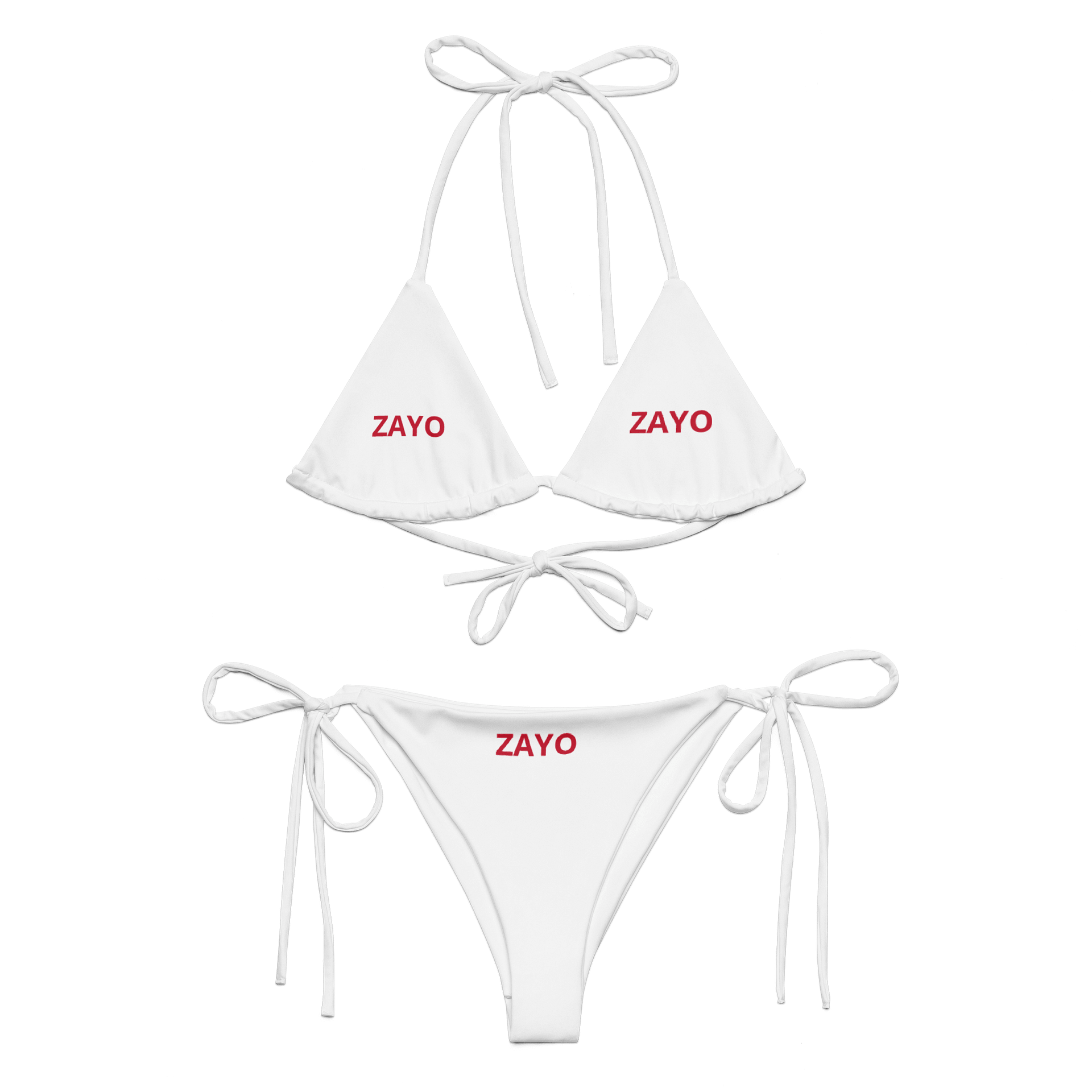 Crimson Horizon String Bikini Set product image (1)