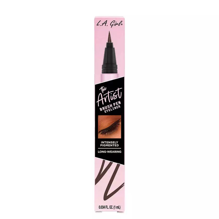 L.A. Girl - The Artist Brush Pen Eyeliner Inky Black product image (5)