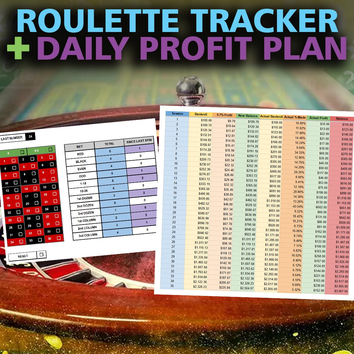 Roulette Tracker + Daily Profit Plan product image (3)