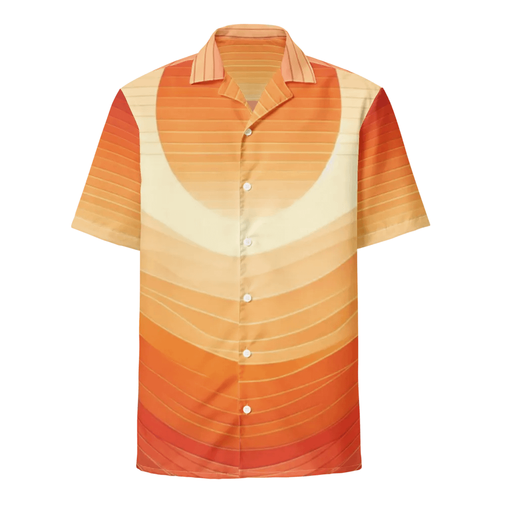 Men's Full-Print-2 Orange Hawaiian Shirt product image (1)
