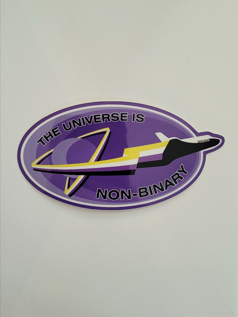 Non-Binary Universe Sticker product image (1)