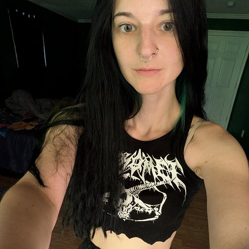 We streaming for a bit. Idk. Let's try a new look? Felt cute without makeup for once #twitch #behthulhu #bass #vocals