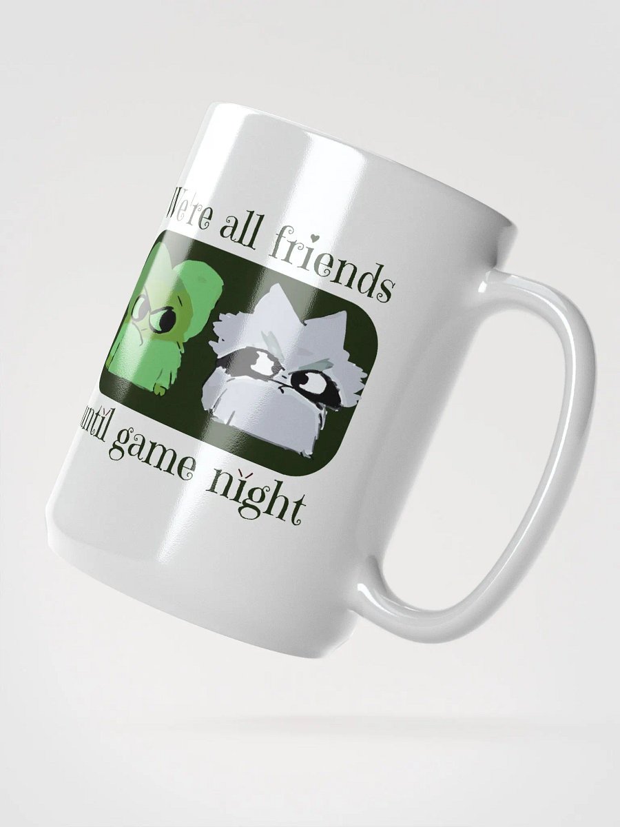Root Factions Mug for Board Gamers, large 15 oz. Coffee Cup Were All Friends Until Game Night product image (4)