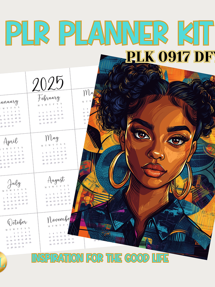 2025 PLR Planner & Journal Kit - PLK-0917 DFY product image (1)