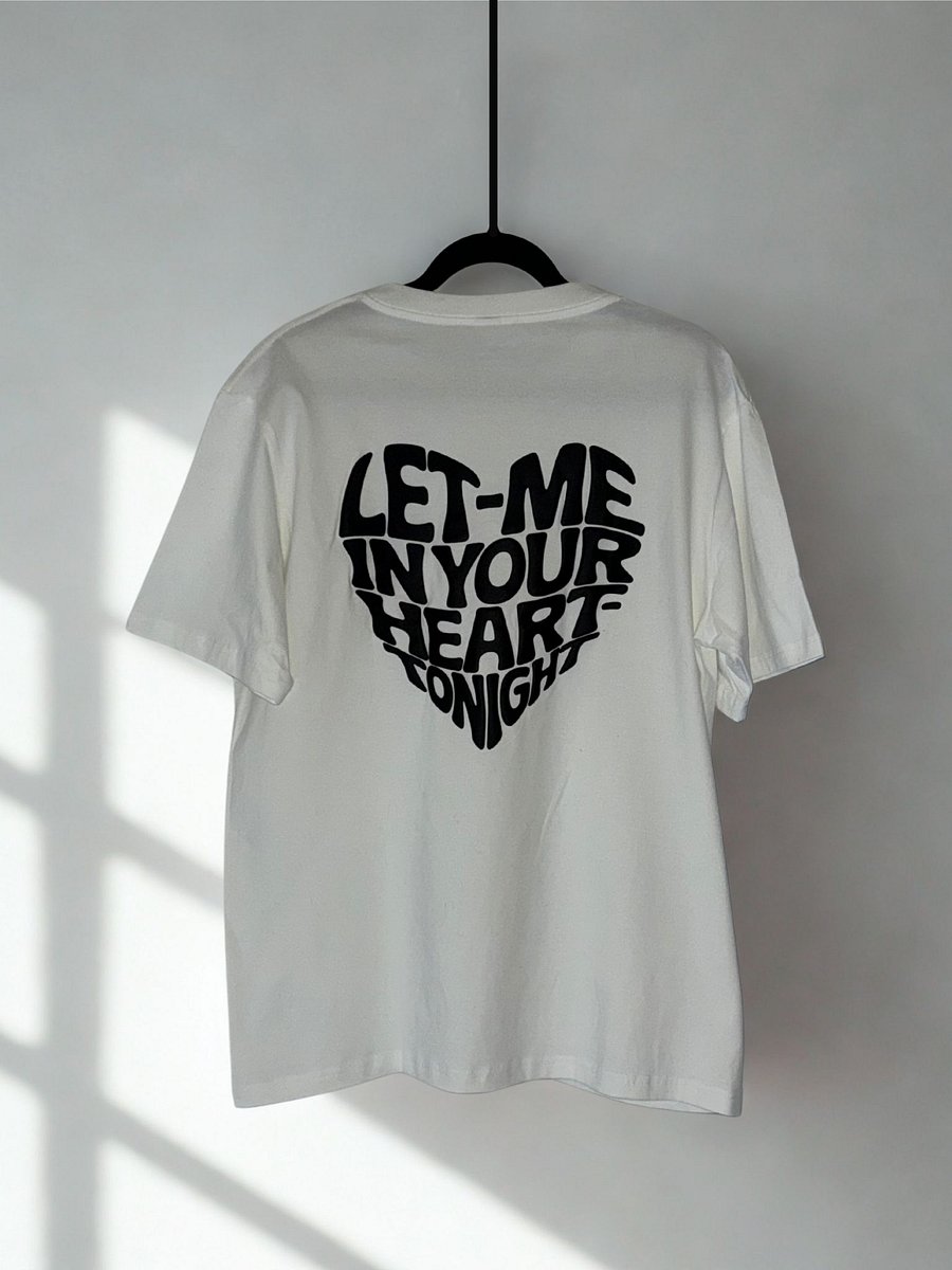 Let Me In Your Heart Tonight. Puff Print product image (1)