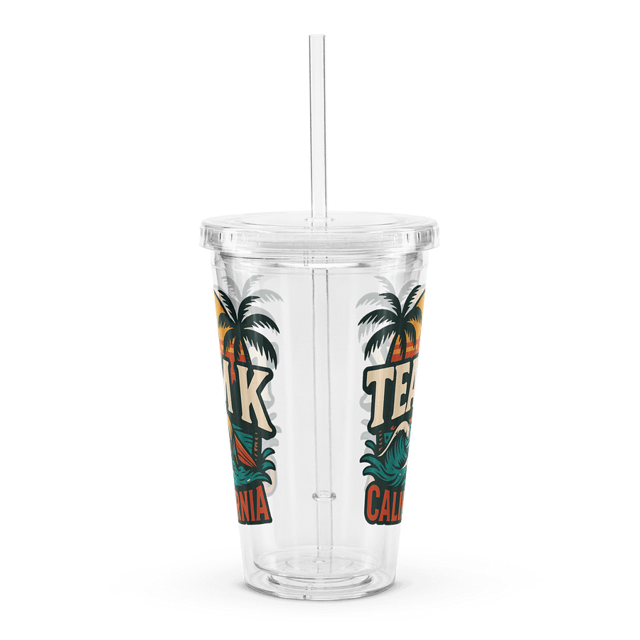 TEAM K CALIFORNIA Clear Plastic Tumbler product image (4)