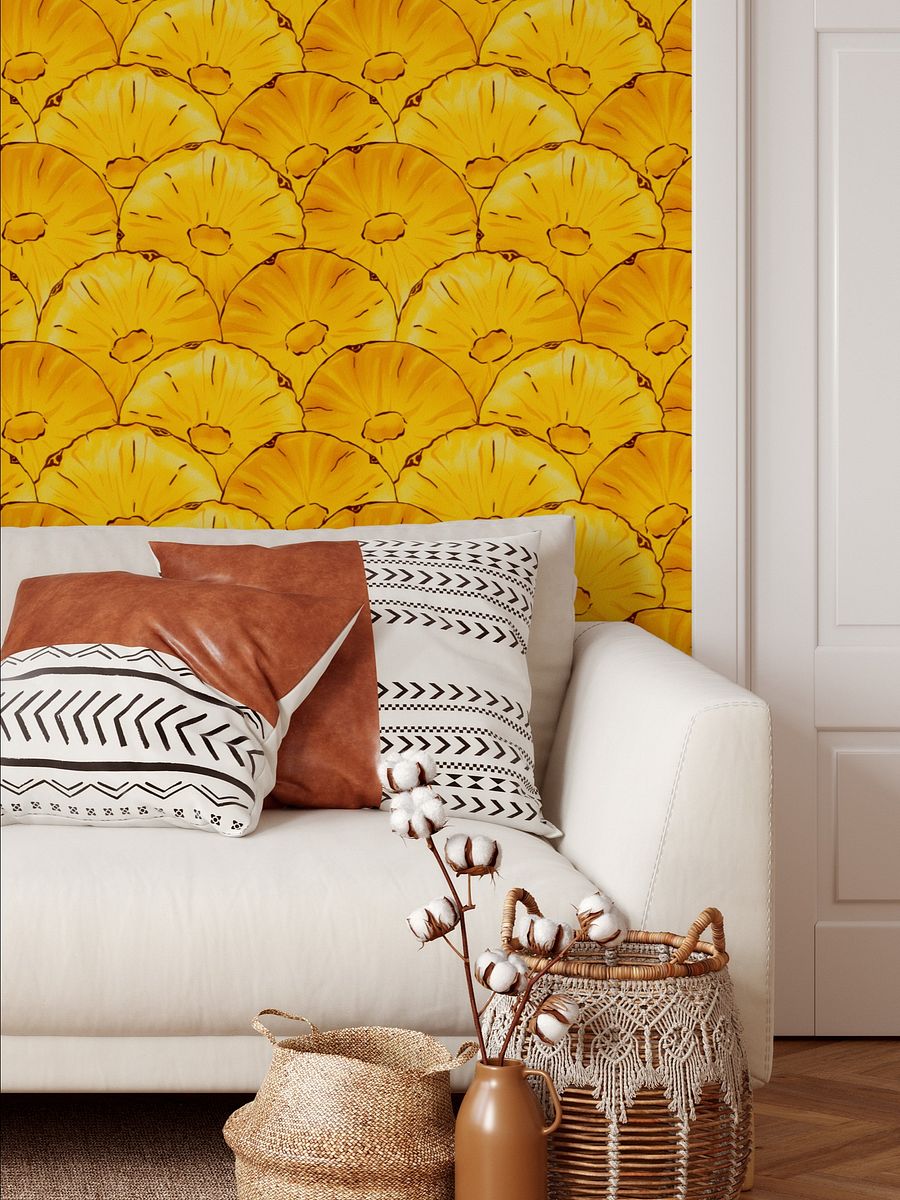 Pineapple Slices Single Seamless Pattern product image (6)