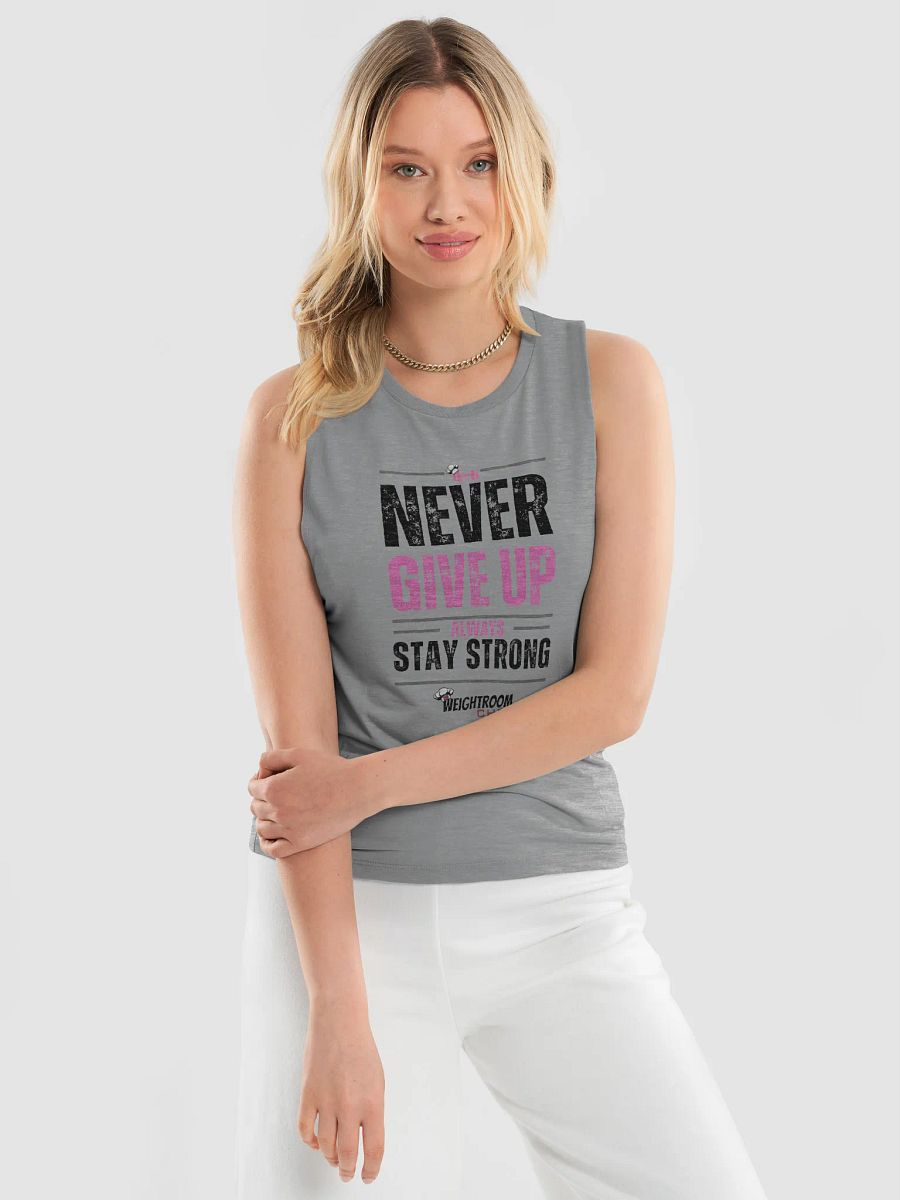 Stay Strong, Never Give Up – Women's Flowy Workout Tank Top product image (9)
