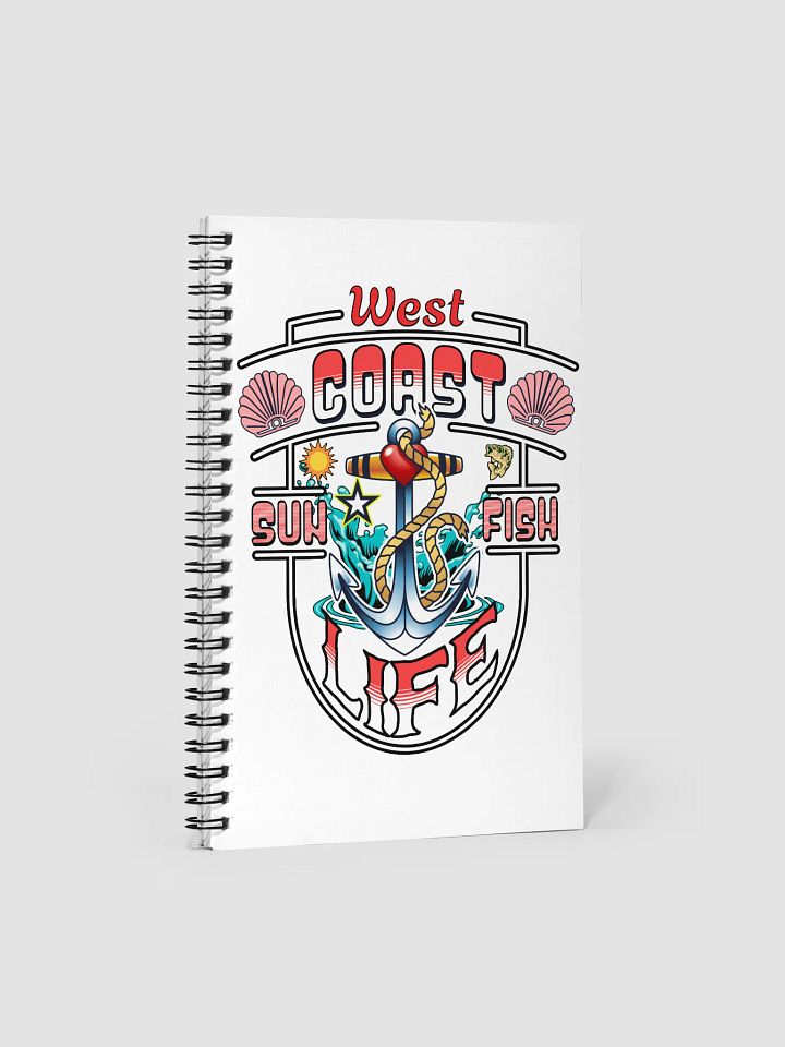 Sun Fish Life Anchor Spiral Notebook product image (1)