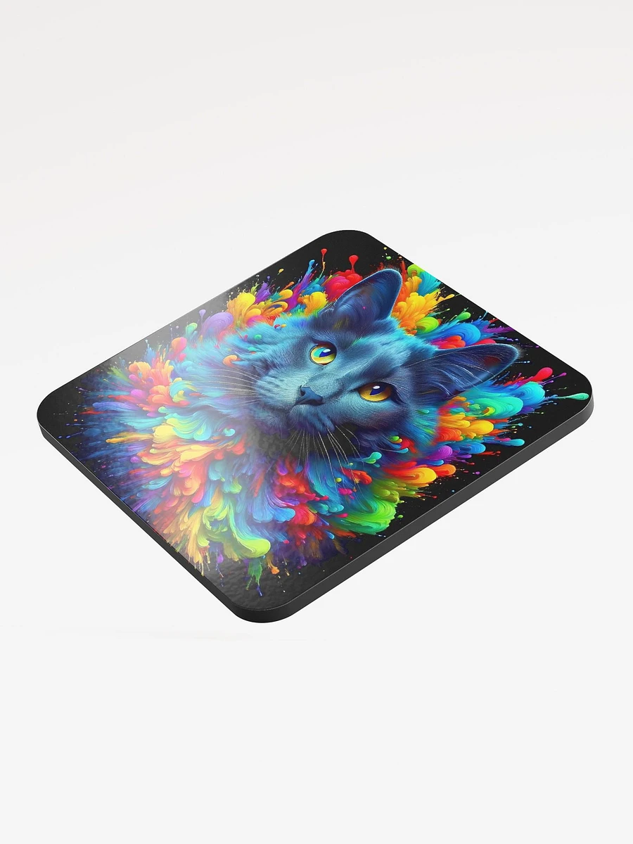 Glossed Cork Coaster: Russian Blue product image (3)