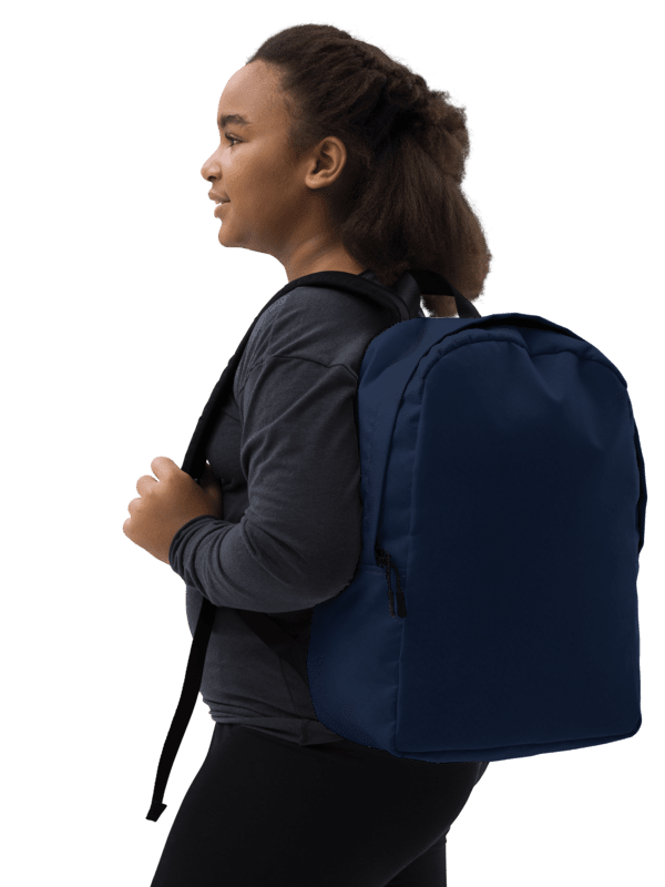 Customizable Minimalist Blue Backpack product image (3)