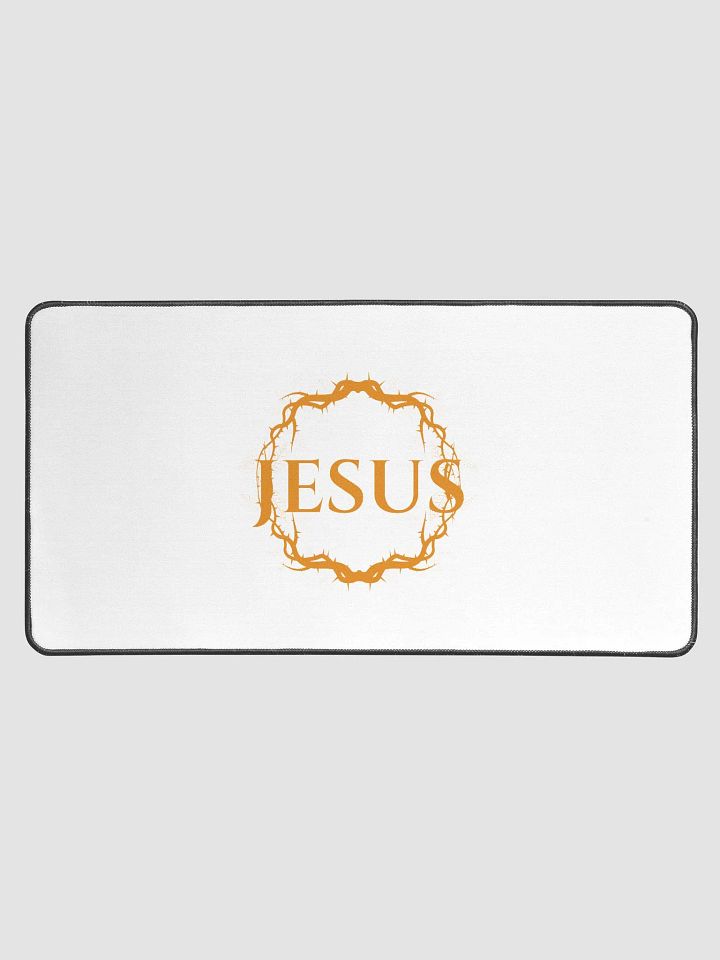 Divine Wreath Jesus Desk Mat product image (1)