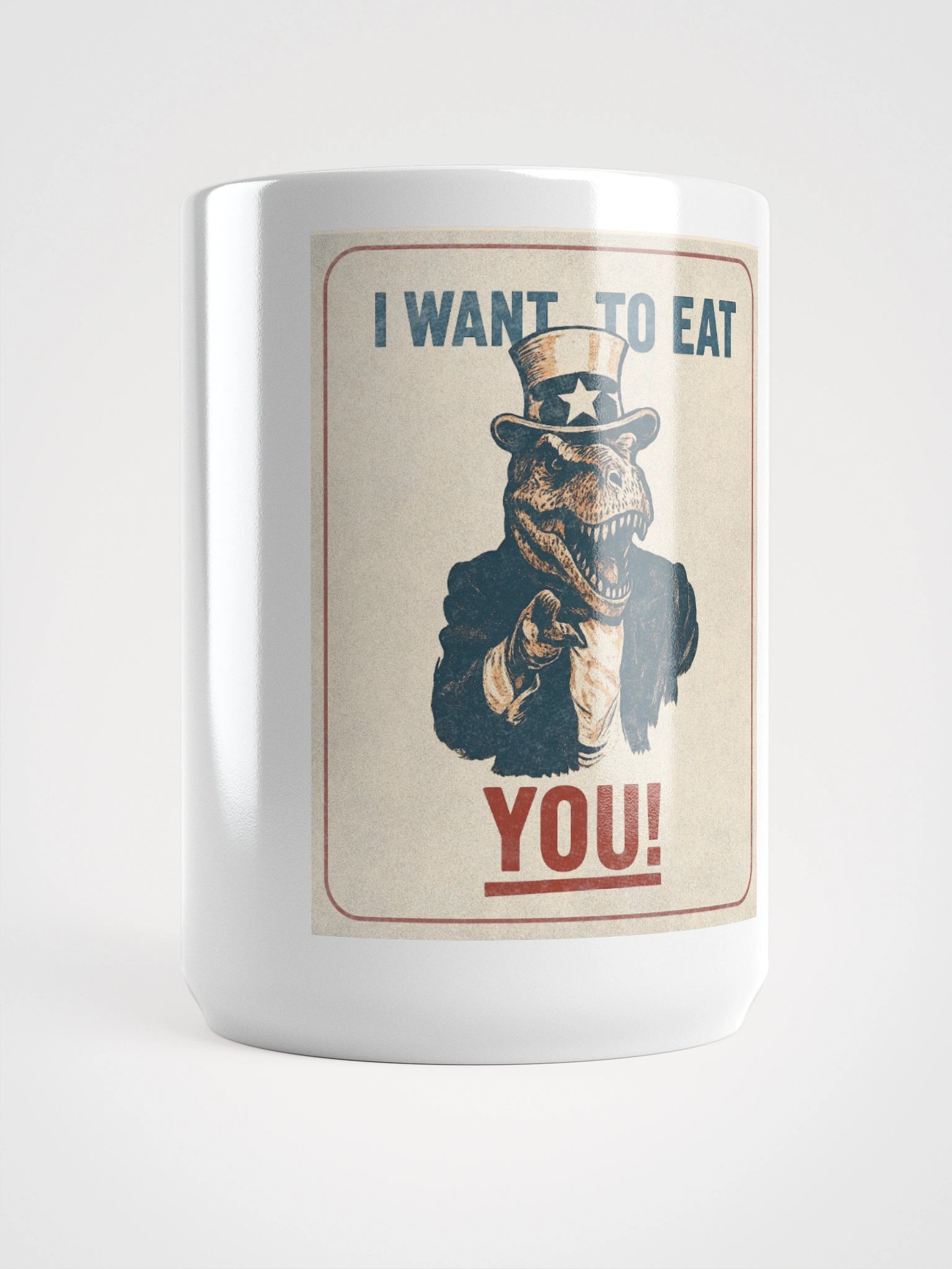 Uncle Sam T. Rex Poster Funny Dinosaur Mug product image (5)
