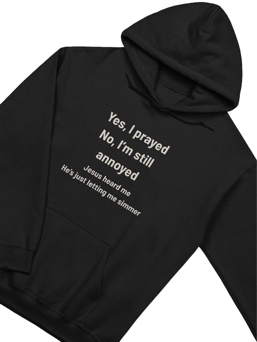Yes, I Prayed — No, I’m Still Annoyed | Funny Faith Hoodie for the Spiritually Simmering product image (22)