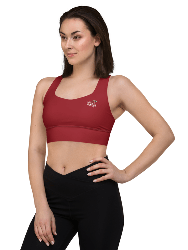 Gingham Cherry Sports Bra product image (2)