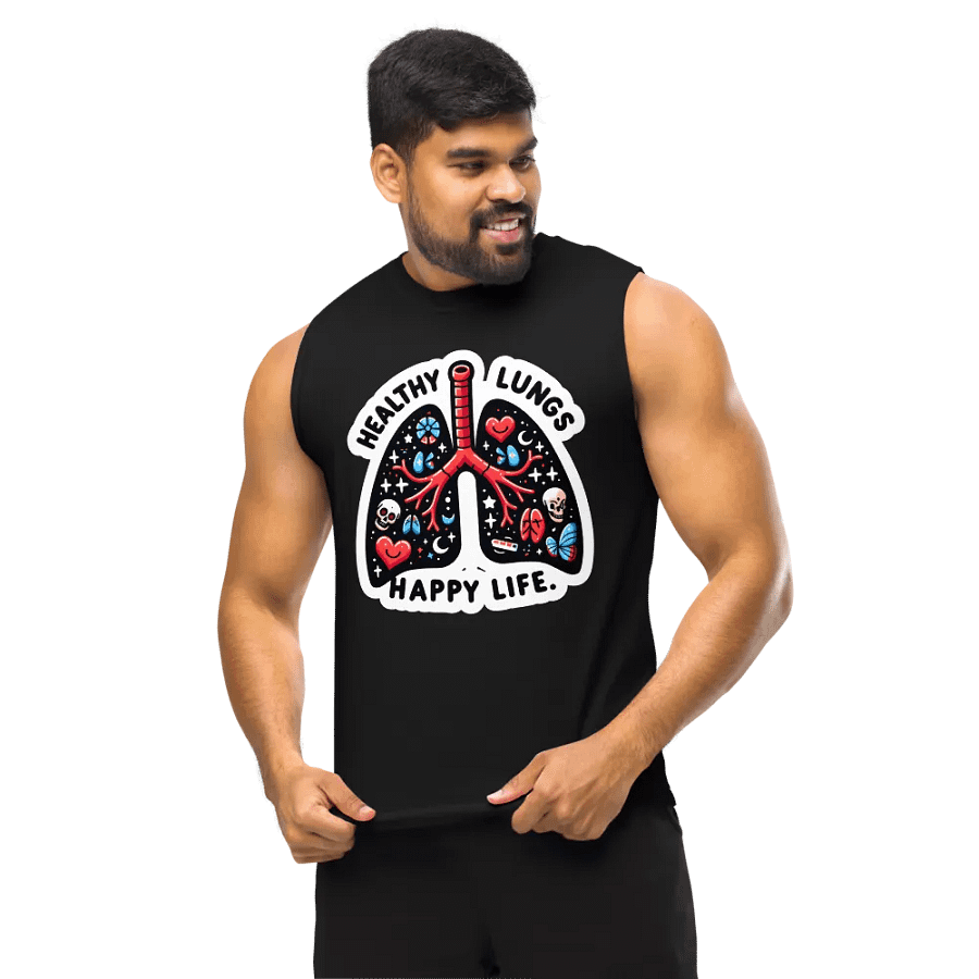 Vibrant Lung Art Muscle Tank product image (11)