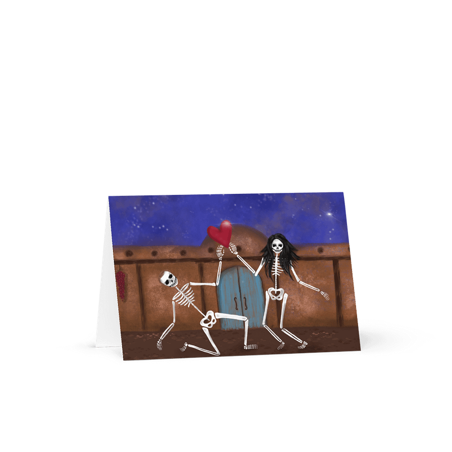 Two Skeletons under the stars Greeting Card product image (4)