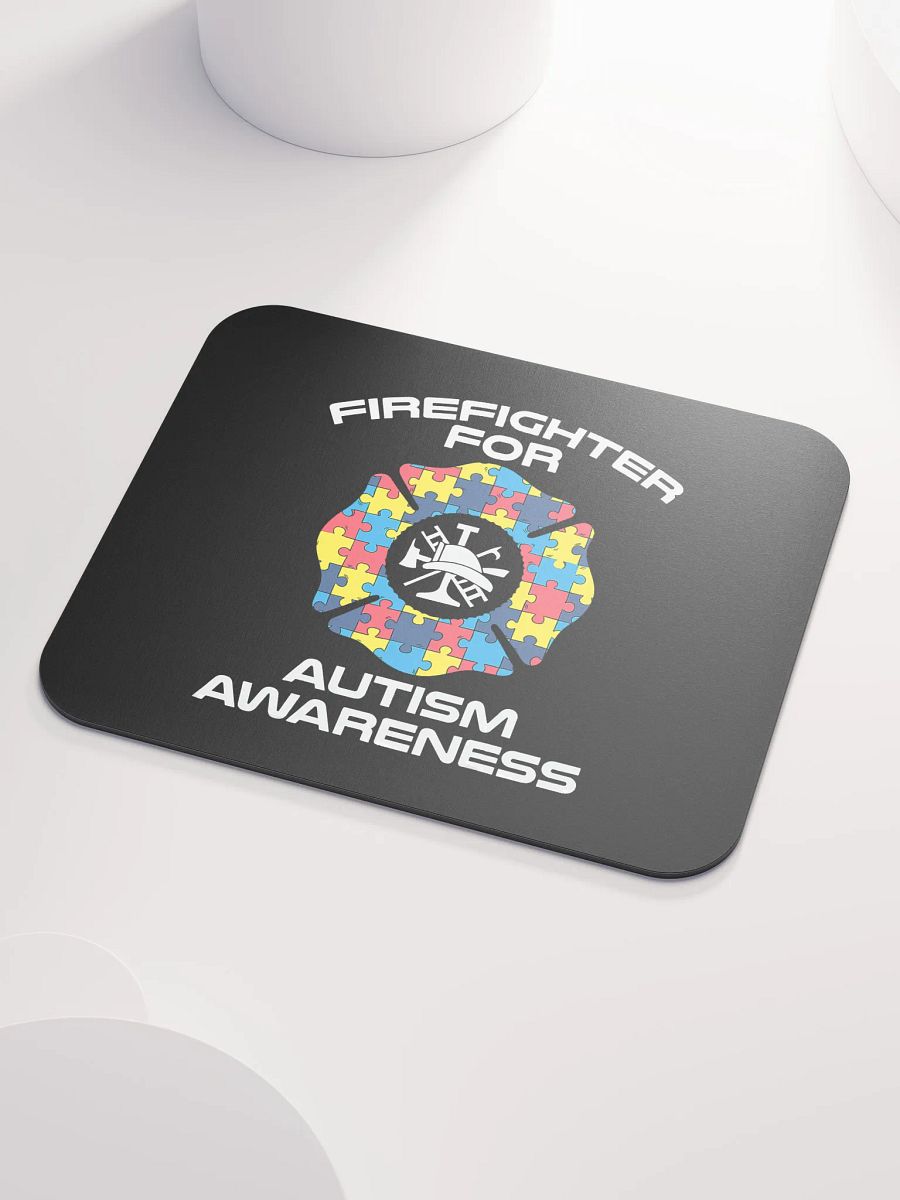Firefighter for Austim Awareness - Mouse Pad product image (3)